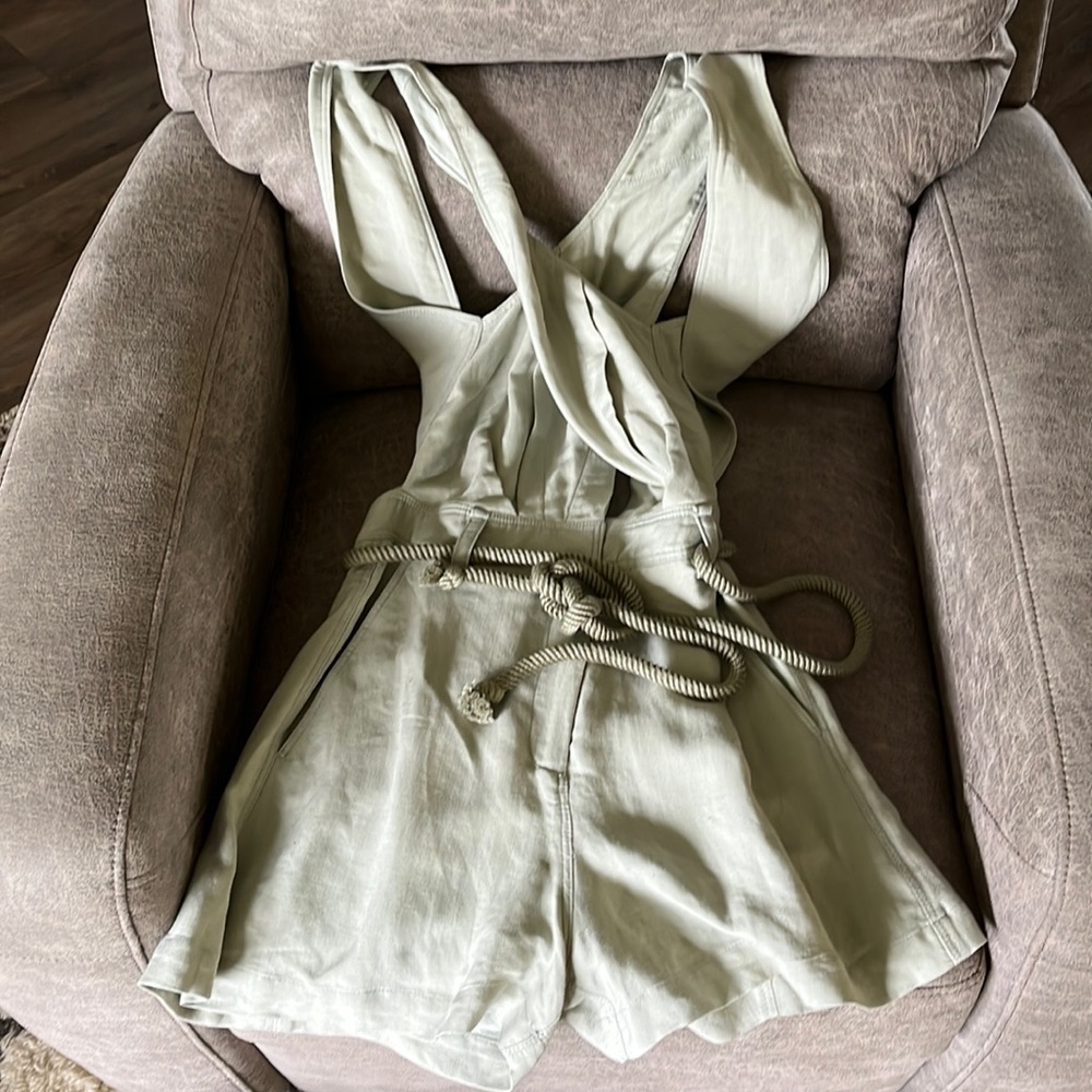Iro Guomez romper in sage green size 34